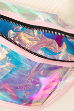 Load image into Gallery viewer, Large Iridescent Clear Fanny Pack Bag
