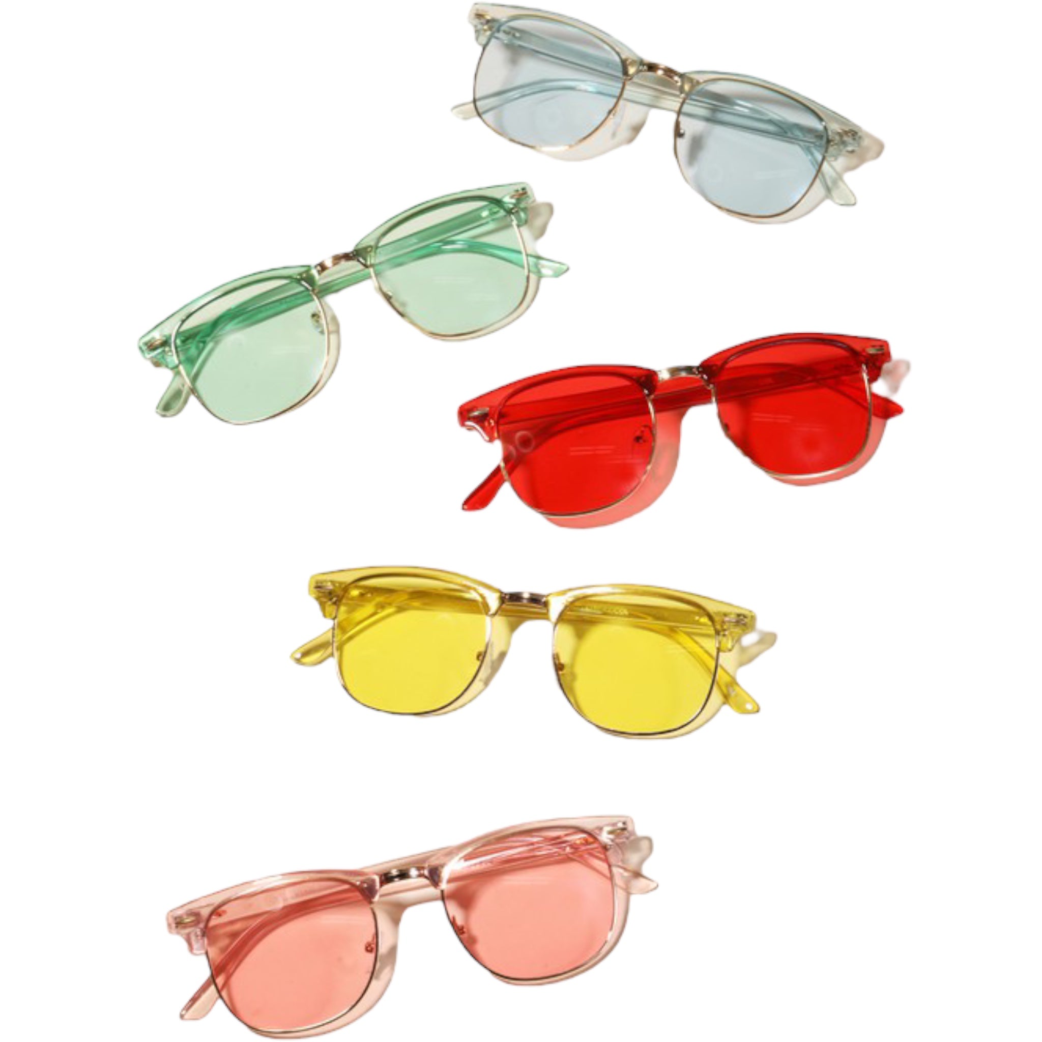 Assorted Acetate Clubmaster Sunglasses