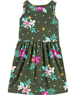 Load image into Gallery viewer, Tropical Tank Jersey Dress
