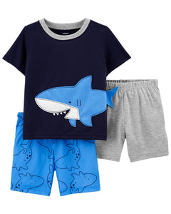 Carter's 3-Piece Shark Loose Fit PJs