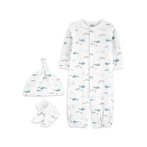 Baby Boys' Converter Gown, 3 Piece Set