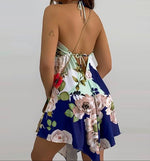 Load image into Gallery viewer, Strap Floral Backless Dress
