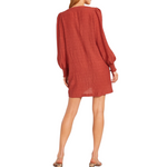 Load image into Gallery viewer, Ruston Textured Long Sleeve Shift Minidress
