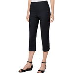 Load image into Gallery viewer, Women&#39;s Pull-on Lattice-Inset Capri Pants

