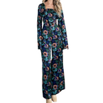 Load image into Gallery viewer, 70&#39;s Print Wide Leg Jumpsuit
