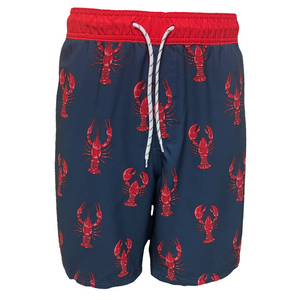 Lobster Print Swim Trunks