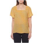 Load image into Gallery viewer, Liz Claiborne Women Square Neck Short Sleeve Blouse
