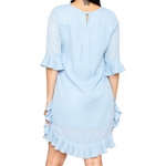 Load image into Gallery viewer, Pleated Ruffle Detailed Mini Dress

