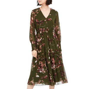 Taylor Green Floral Dress