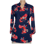 Load image into Gallery viewer, Blue Floral Long Sleeve Top

