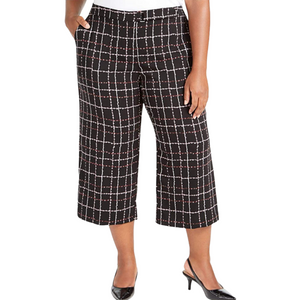 Women Printed Belted Capri Pants