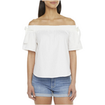 Load image into Gallery viewer, Womens Straight Neck Short Sleeve Blouse
