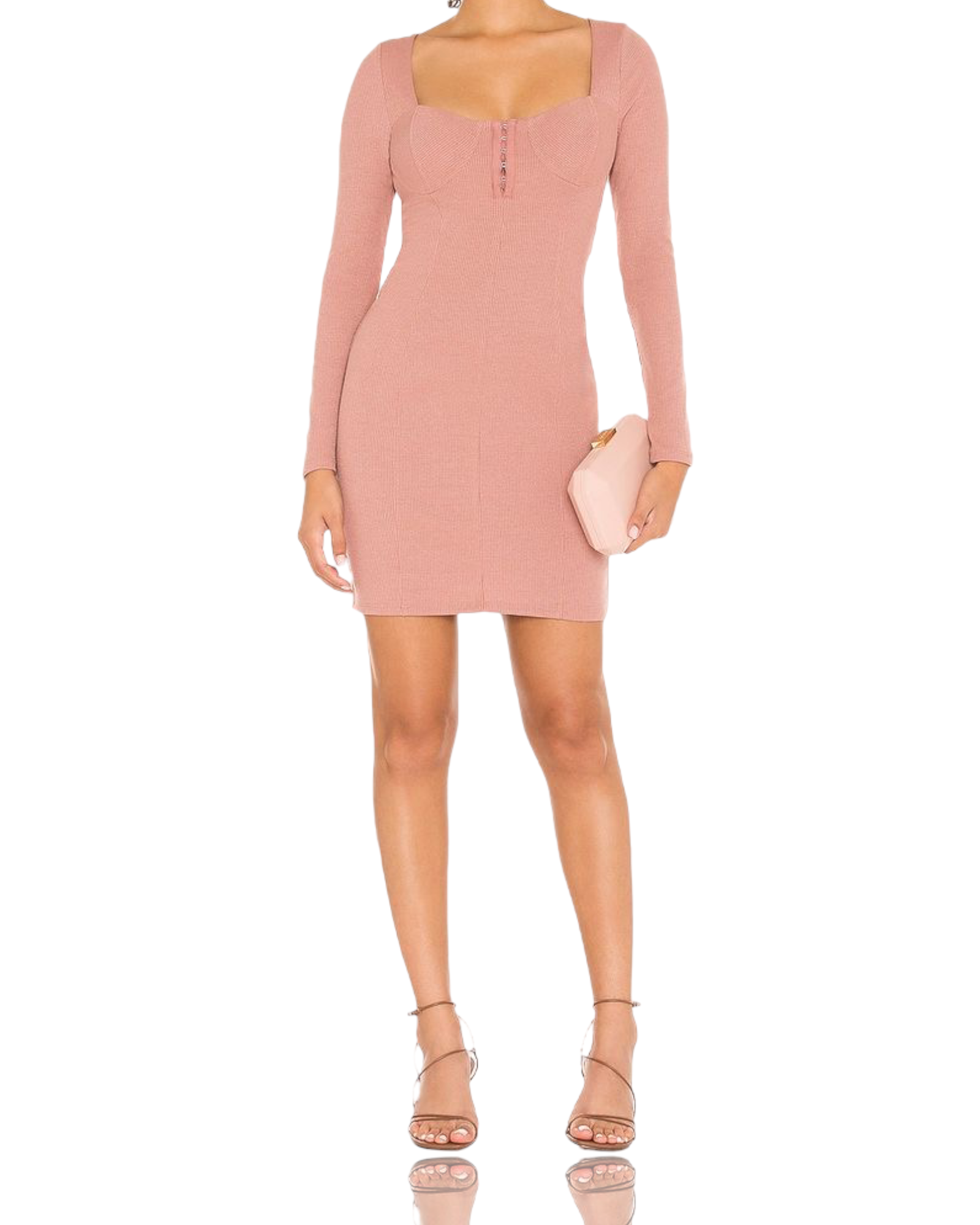 Astr The Label Long Sleeve Body-Con Dress