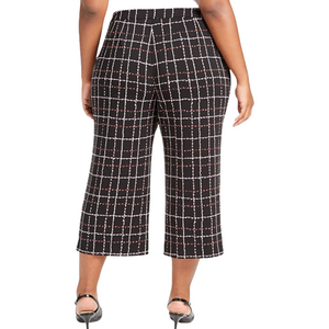 Women Printed Belted Capri Pants