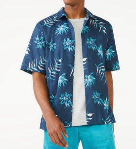 Navy Palm Shirt